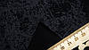 Тканина стрейч-кулір (Супрем) колір чорний "Мармур", фото 3