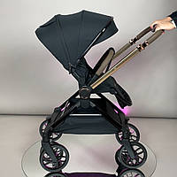 Прогулянкова коляска Luxmom B1 Black Чорна rosegold
