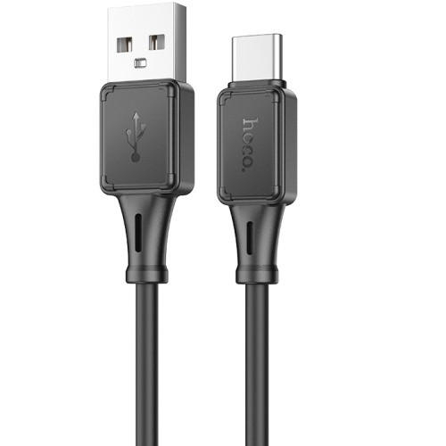 Кабель Hoco X101 Silicone USB - Type-C 3.0A/1m (Чорний)
