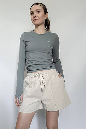 Шорти спортивні жіночі бавовняні Флексі Apmi молочний