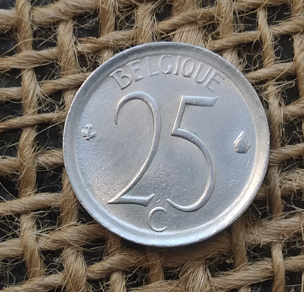25 сантимiв 1972 року. Бельгiя