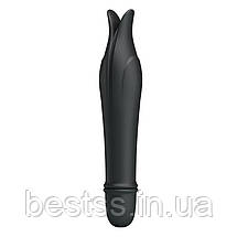Вібратор невеликого розміру з 10 режимами вібрації Pretty Love Edward Black – твій особистий «дельфін» для задоволення!, фото 2