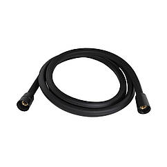 Шланг для ручного душу Qtap Hadice 1600 мм прямоугольний QTHADPVCSQ160B Black Matt
