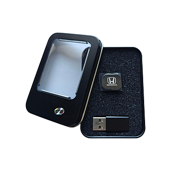 Флешка з логотипом авто Honda, 32 ГБ, Type - C + перехідник USB