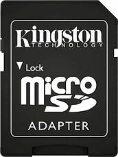 Карта пам'яті Kingston 64Gb microSDXC Class 10 UHS-I U3 V30 A2, флеш кінгстон 64 Гб +адаптер, флешка мікро sd, фото 2
