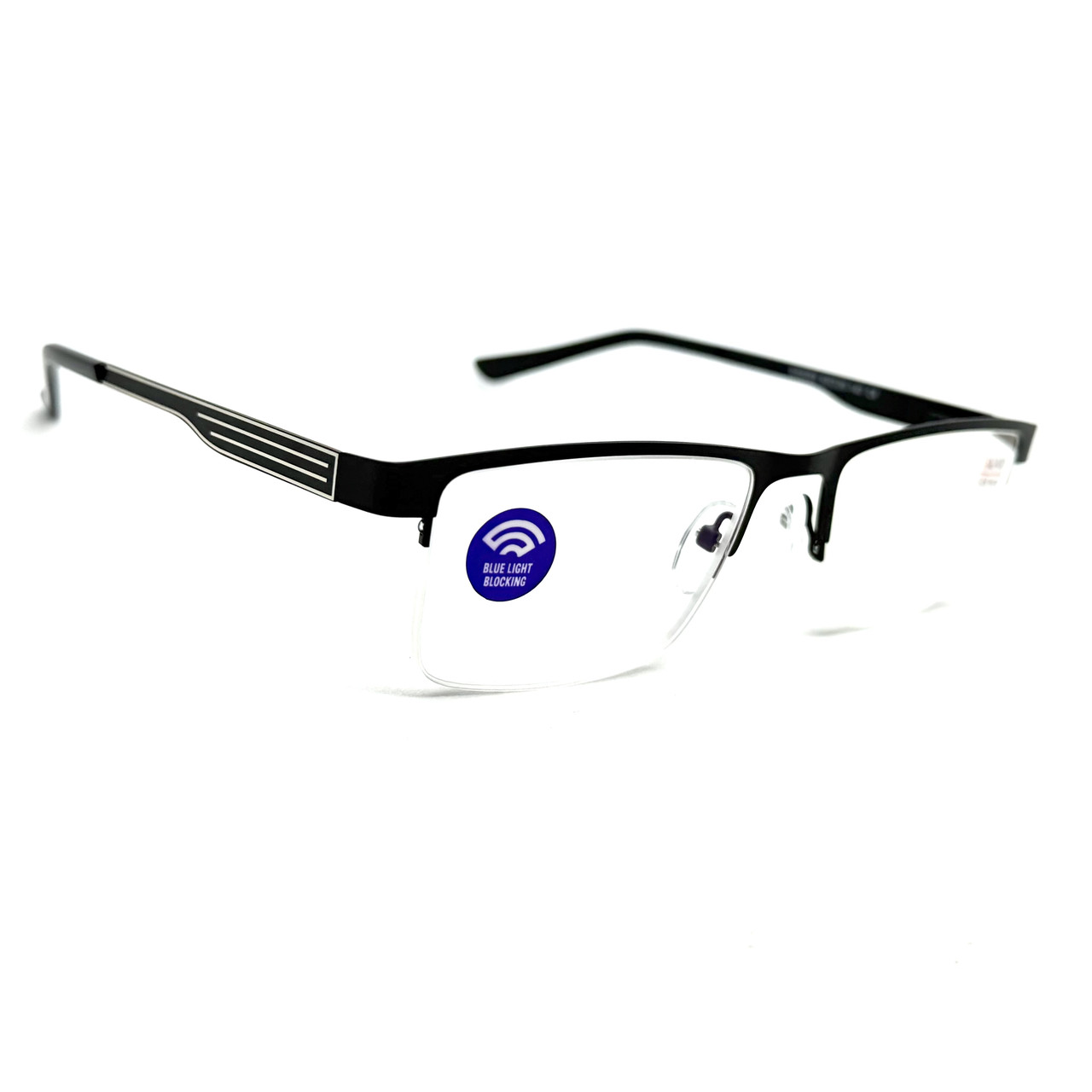 Напівоправні металеві окуляри Salivio 5002 з лінзою blueblock