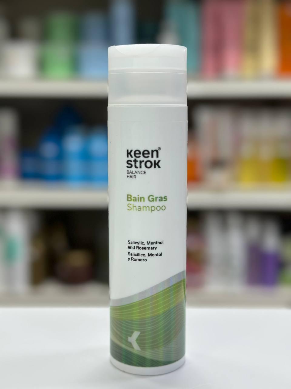 Шампунь для жирної шкіри голови та волосся Keen Strok Bain Gras Shampoo 250мл