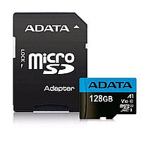 Картка пам'яті Premier microSDXC UHS-I Class10 128 ГБ + SD adapter, флешка пам'яті мікро sd + адаптер