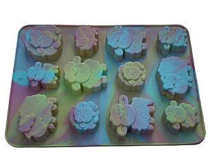 Силіконова форма для десертів Овечки з 12 шт.