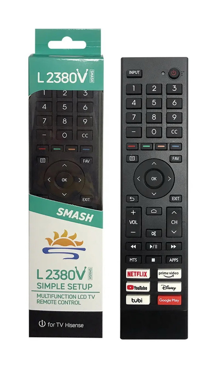 Пульт SYSTO універсальний для телевізорів HISENSE L2380V