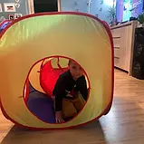 Дитячий намет подвійний , будиночок ігровий з тунелем 3в1 Kruzzel 23871 Польща, фото 7