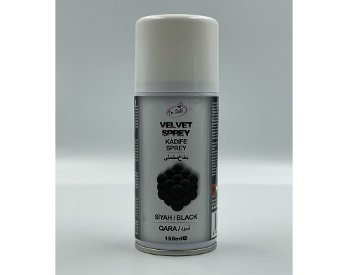 Спрей велюр кондитерський чорний 150 мл. Dr.Gusto, фото 1