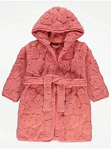 Халат для дівчинки кораловий George 104/110, 116/122, 122/128см
