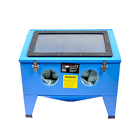 Піскоструминна кабіна 220 л Bass Polska 4264, камера для абразивної обробки, піскоструй з підсвіткою