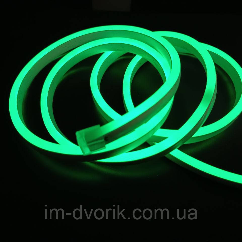Неон Led 220V зелений (2 м) – LED шнур з адаптером