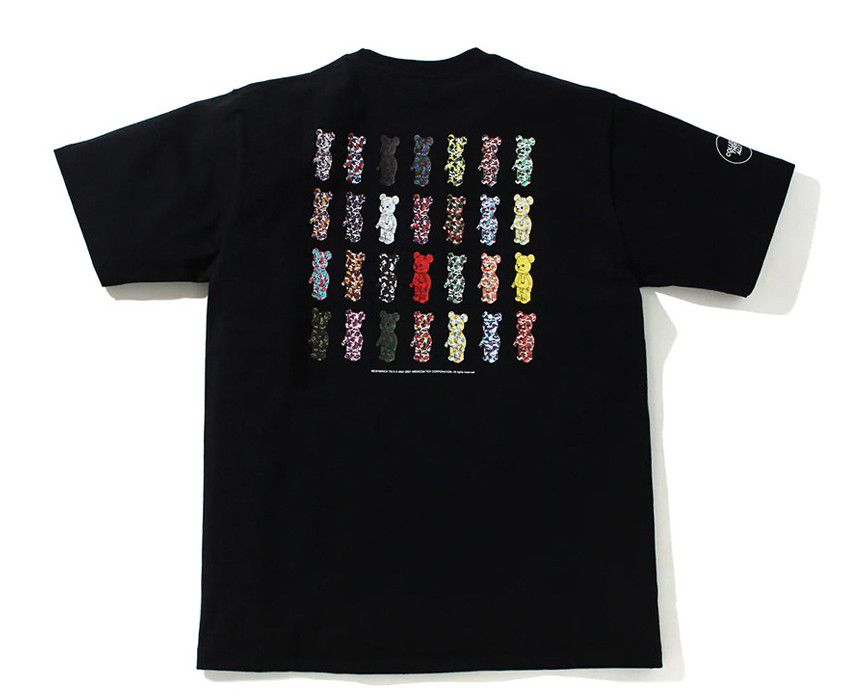 Футболка Bape x Medicom Toy A Bathing Ape Black Unisex T-Shirt - FA1161A1, фото 1