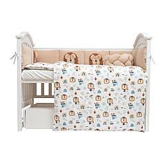 Постільний комплект 7 ел Twins Leo бежевий