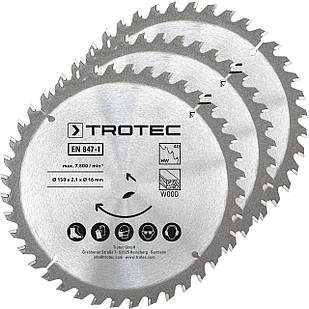 Диск пиляльний Trotec 150х16х2,1 HW40 Wood (3 шт) (6215001321)
