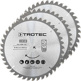 Диск пиляльний Trotec 190х20х2,2 HW40 Wood (3 шт) (6215001331)