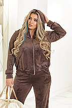 Велюровий спортивний костюм жіночий "Davos" | Норма і батал, фото 4