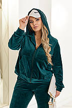 Велюровий спортивний костюм жіночий "Davos" | Норма і батал, фото 5