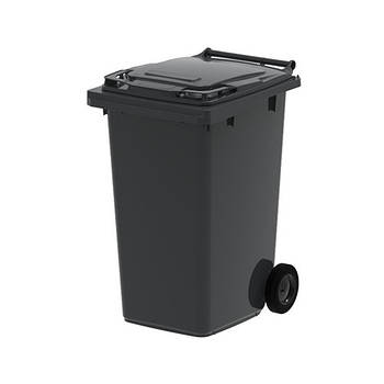 Бак для сміття пластиковий 240 л., темно-сірий. 240H2-19DG