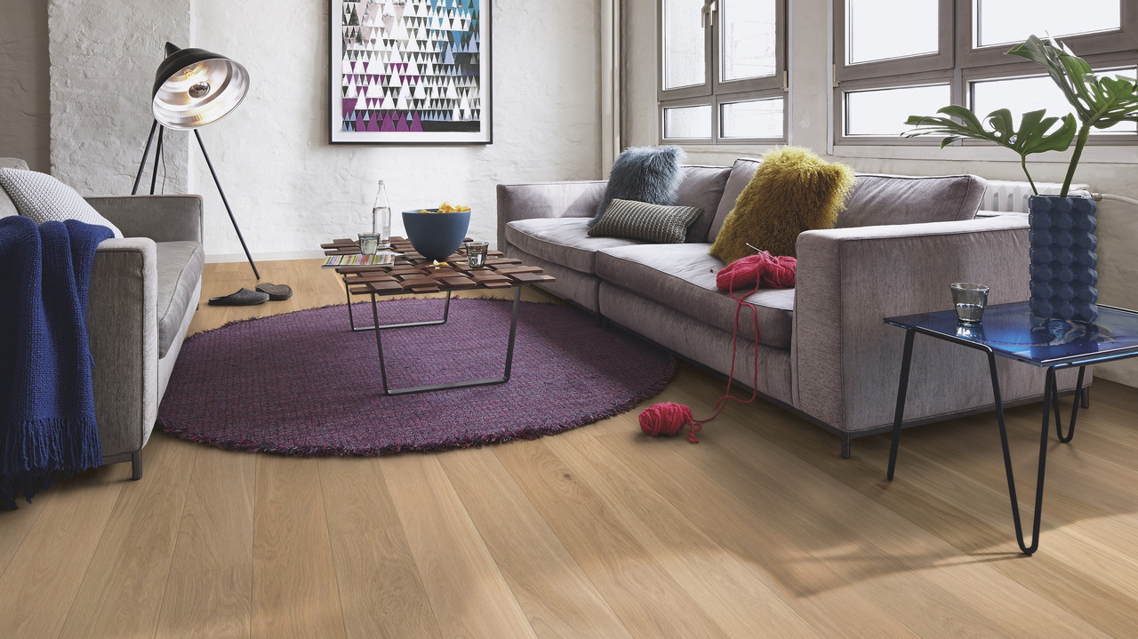 Паркетна дошка Floor`360 Дуб POP 1-смугова Лак, фото 1