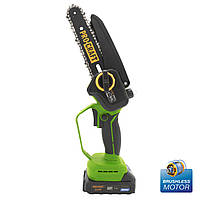 Аккумуляторная мини пила Procraft PKA44 21V компактная цепная электропила с 1 АКБ для дачи, сада,