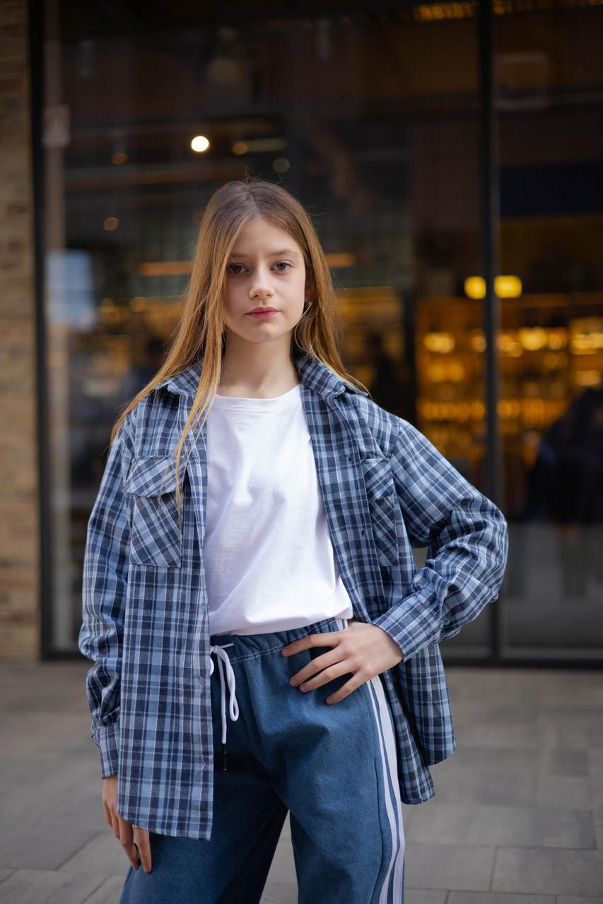 Котонова сорочка БЛАКИТНА, фото 1