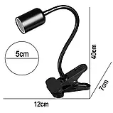 Світильник довгий з затискної ручкою і термостатом Terrario Long ReptiSun Temperature Control 200W, фото 8