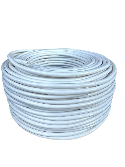 Крапельна трубка Presto-PS біла для крапельниць мікроджет діаметр 5*1,5 мм, довжина 100 м (PVH 5B), фото 1