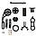 Кріплення велокомп'ютера, екшн камери та ліхтарика на рульову трубу GUB 660 для Garmin Cateye Bryton, фото 9