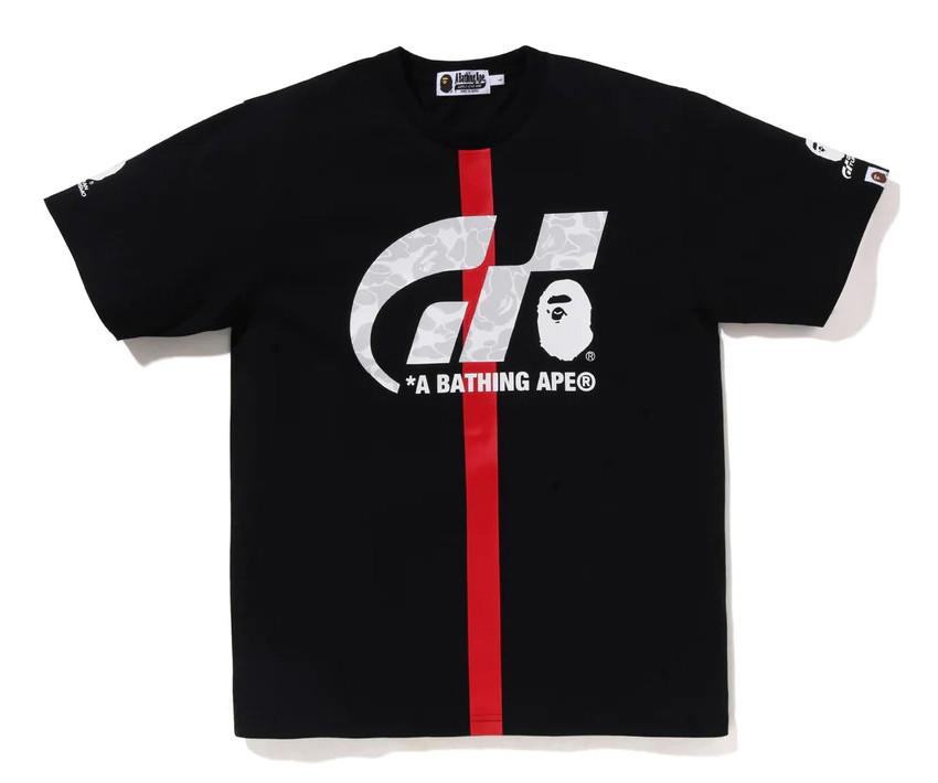 Футболка Bape x Gran Turismo A Bathing Ape Black T-Shirt - FA1162A1