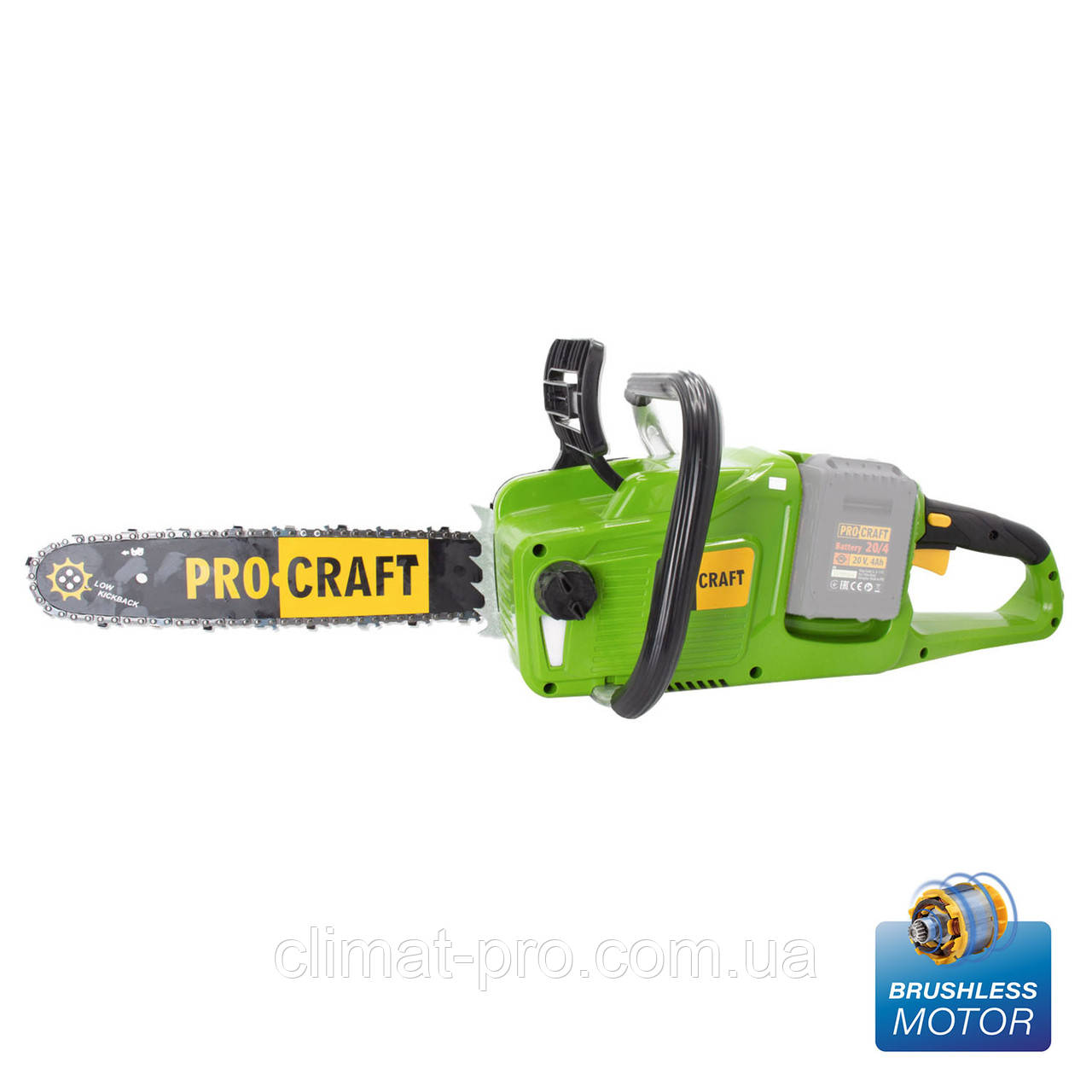 Акумуляторна ланцюгова пилка Procraft PCA40/2 (Без АКБ та ЗП)