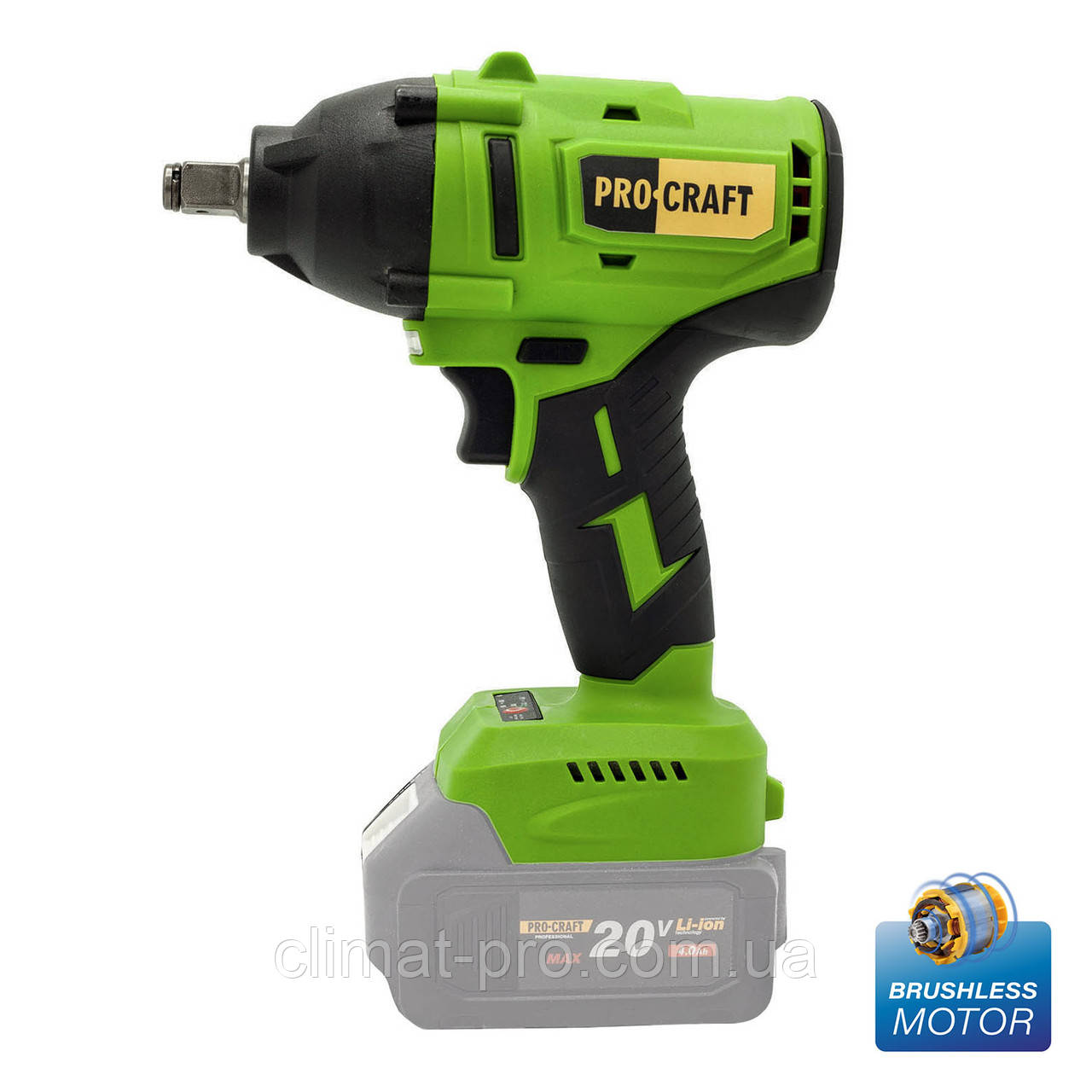 Акумуляторний гайковерт Procraft PWA50 (без АКБ та ЗП), фото 1
