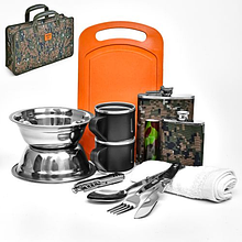 Набір туристичний для мисливця/рибака в кейсі 13 предметів "Ukraine" Stenson R31002