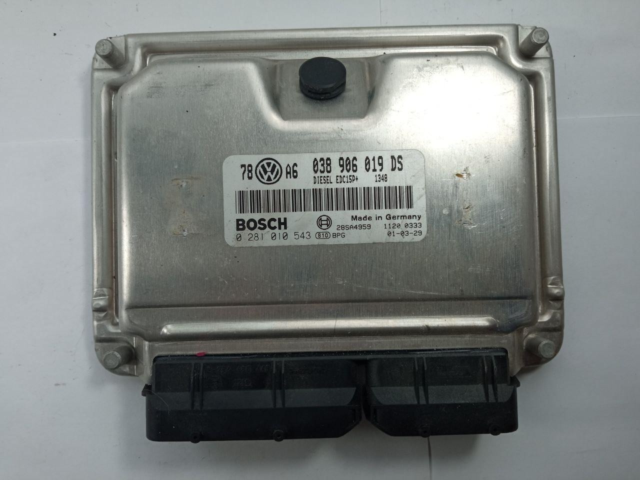Електронний блок управління Volkswagen Bosch 0 281 010 543 / 0281010543 / 78AG / 038 906 019 DS / 038906019DS