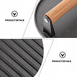 Прес для м'яса чавунний з дерев'яною ручкою 1кг 17 см GRILLI 777121 Код: 012295, фото 5