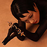 Металеві наручники для великих пальчиків рук золотисті UPKO Finger Bound Play Collection Кайф, фото 2