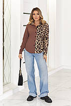 Елегантна блуза з леопардовим принтом "Sanna" | Норма і батал, фото 4