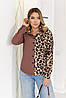 Елегантна блуза з леопардовим принтом "Sanna" | Норма і батал, фото 8