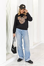 Трикотажний світшот жіночий "Sticker" | Норма і батал, фото 3