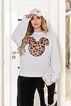 Трикотажний світшот жіночий "Sticker" | Норма і батал, фото 4