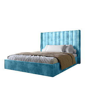 Двоспальне ліжко з підйомним механізмом LION Ніно 180x200 см SILK 502 Бирюзовий (LION-045034), фото 3