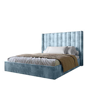 Двоспальне ліжко з підйомним механізмом LION Ніно 180x200 см SILK 501 Небесно-блакитний (LION-045033), фото 3