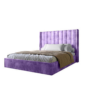 Двоспальне ліжко з підйомним механізмом LION Ніно 180x200 см SILK 401 Лавандовий (LION-045031), фото 3