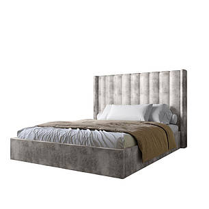 Двоспальне ліжко з підйомним механізмом LION Ніно 180x200 см SILK 104 Кавовий (LION-045024), фото 3
