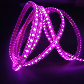 Стрічка Led 220V рожева (2 м) – комплект з адаптером