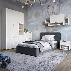Гарнітур в спальню LION Краш Бетон style з 6 елементів (LION-044193)
