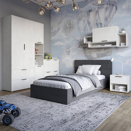 Гарнітур в спальню LION Краш Бетон style з 6 елементів (LION-044193), фото 1